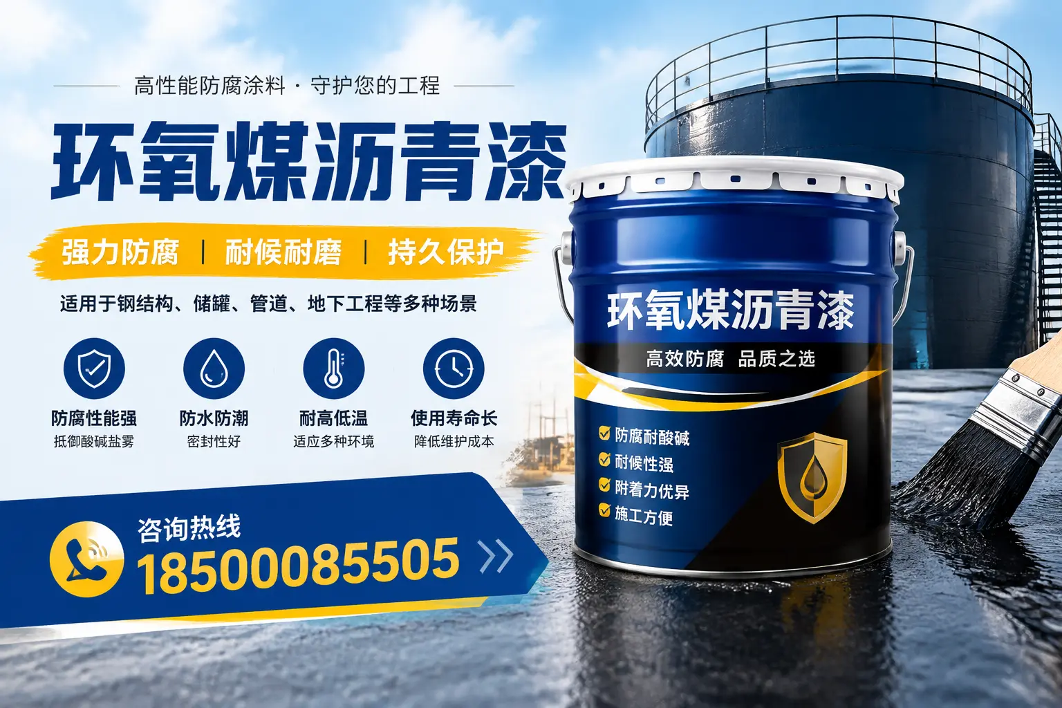 环氧煤沥青漆在工业中的应用，赤峰企业的选择